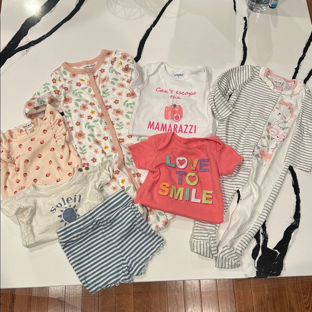 Assorted Baby Girl Clothing Bundle (3-6 months)